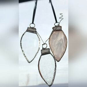 Elegant Glass Holiday Ornaments Set